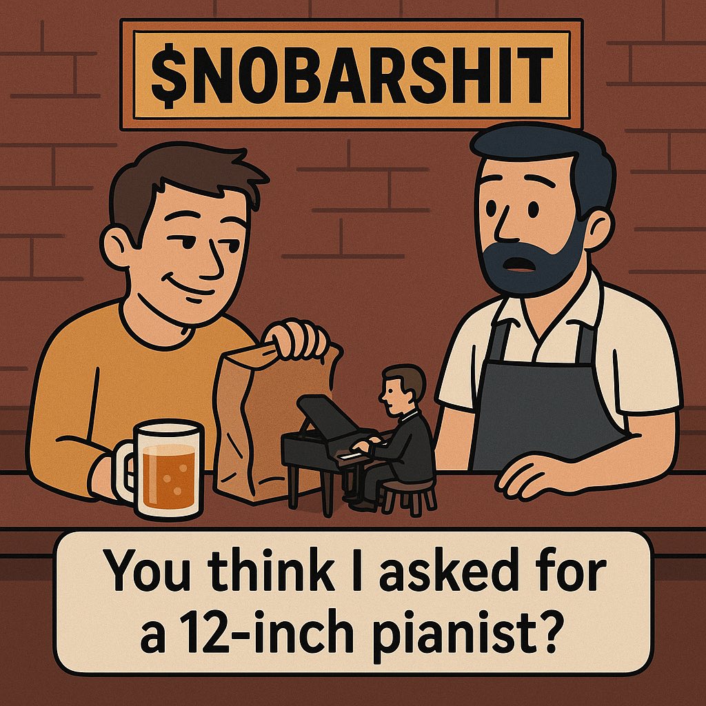 idontshitinbars's tweet photo. @queencryptooo $NOBARSHIT
44oFhb4pDXktdDL5qy9HaCpRGAuudKRYvDSefLyypump

Want a 12” Pianist with that new wife? https://t.co/Qk5QYnX2Es