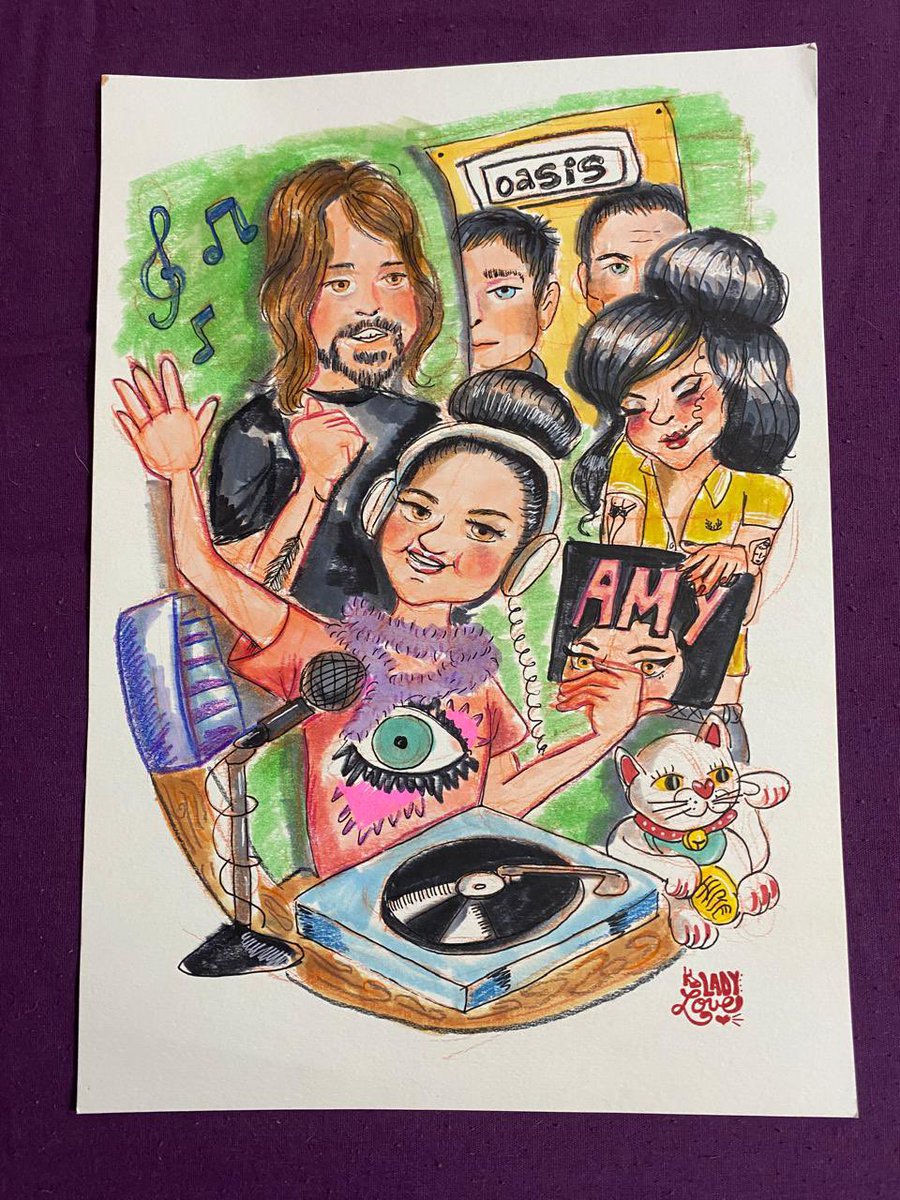 <a href="/elwarpig/">WARpig</a> War, tengo q “presumir” este gran regalo de cumpleaños q me obsequió <a href="/SoyMugre/">Soy Mugre</a> se lo encargó a la maravillosa <a href="/_ladylove/">Lady Love</a> y mira nada más qué chulada de ilustración😁✌🏼 soy yo con Amy, OASIS y Dave Grohl a mis espaldas jeje .. me urge enmarcarla🤘🏼
#SálvameDiario