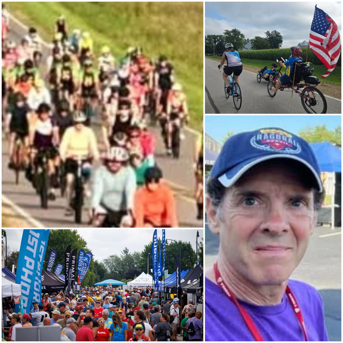 It's <a href="/RAGBRAI_IOWA/">RAGBRAI</a> Week! Muscatine's Greg Harper continues his streak, riding in every #ragbrai ever! 
Best wishes to all the Muscatine riders
#BikeAcrossIowa #IowaSummer
#bike #bicycle 🚲