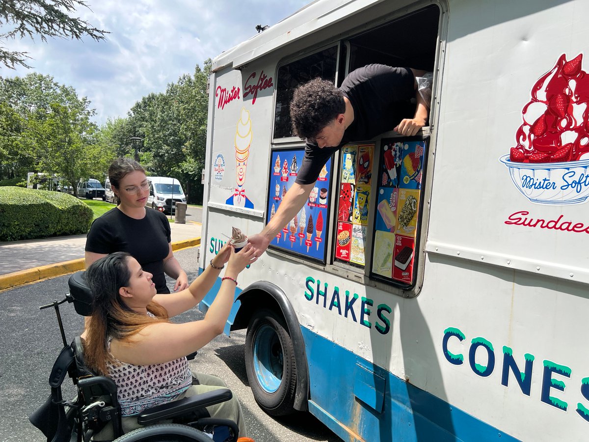 Our #Gurwin #AdultDayCare participants had a blast at our Summer Block Party! Games, tunes, tasty bites, &amp; a visit from the ice cream man made it the perfect way to beat the heat. Good vibes, great memories! #SummerVibes #BlockPartyFun #AdultDayCare #AdultDay #LongIsland