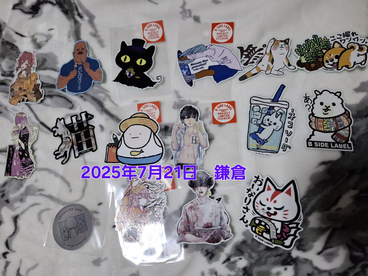 te_chi0cha's tweet image. と、関東に戻りがてら…ねこメダルを確保してなかった鎌倉&横浜へ行きつつ、原宿でじゃんけんしてきましたがアイコ連発してからの惨敗でした(;∀;)ついでに横浜新作と各店でエキパも補充!
#ビーサイドレーベル
#bsidelabel
#エキサイティングパック