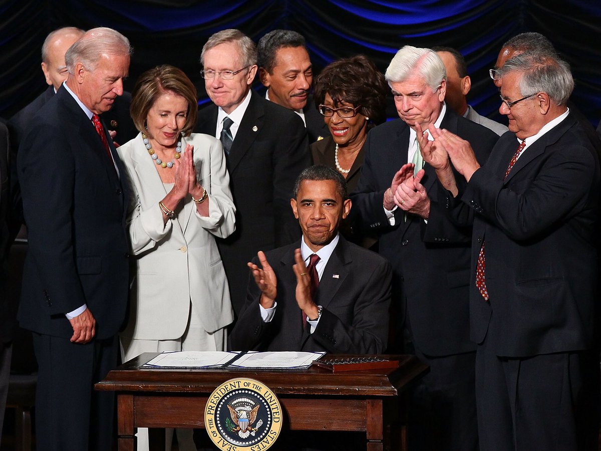 SpeakerPelosi's tweet image. 15 years ago, Democrats proudly enacted the Dodd-Frank Wall Street Reform Act: the strongest consumer financial protections in American history.
That legacy lives on today in our fight for an economy that works for working families, not just billionaires and big corporations.