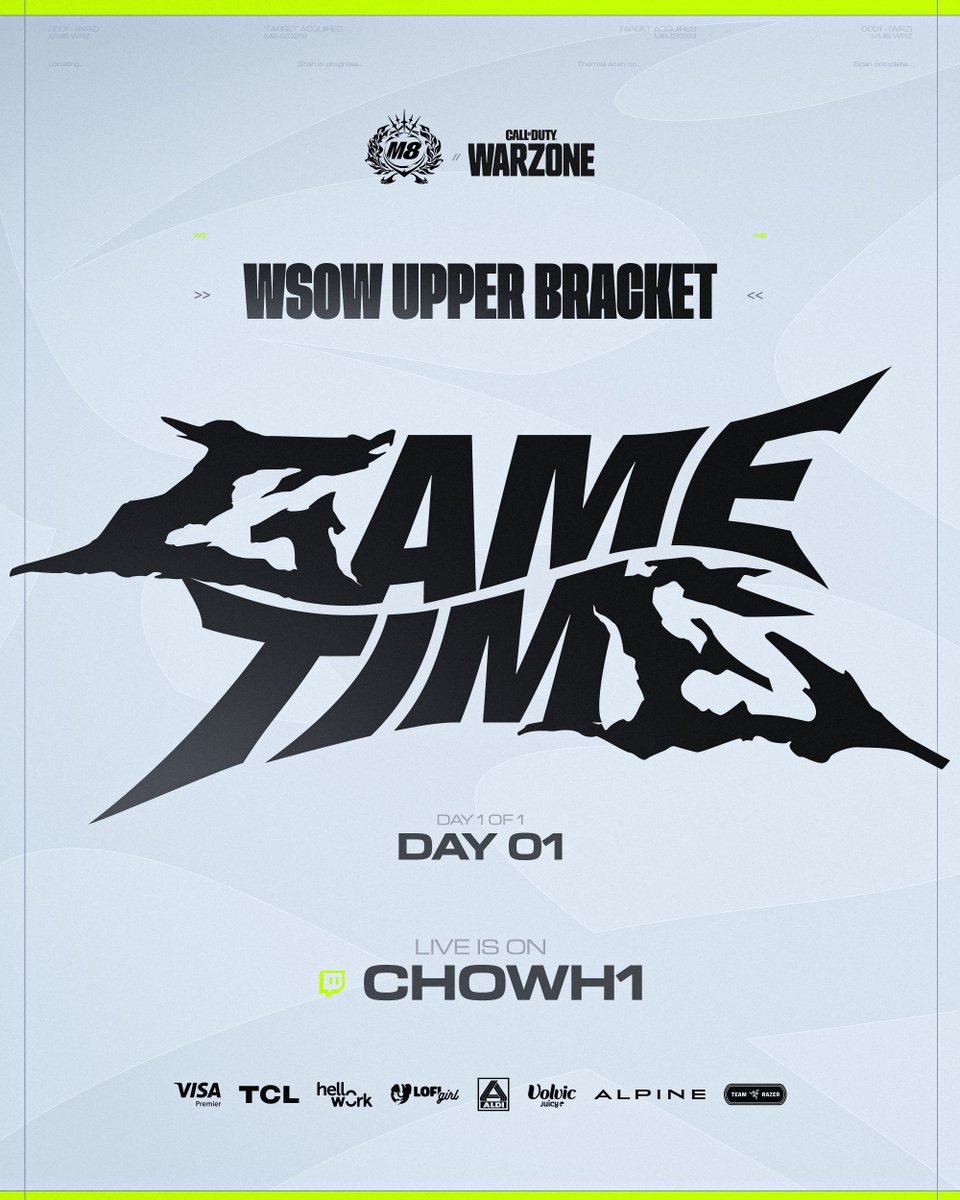 On relance ces games d'upper bracket tout de suite #M8WIN 

🎬 twitch.tv/chowh1