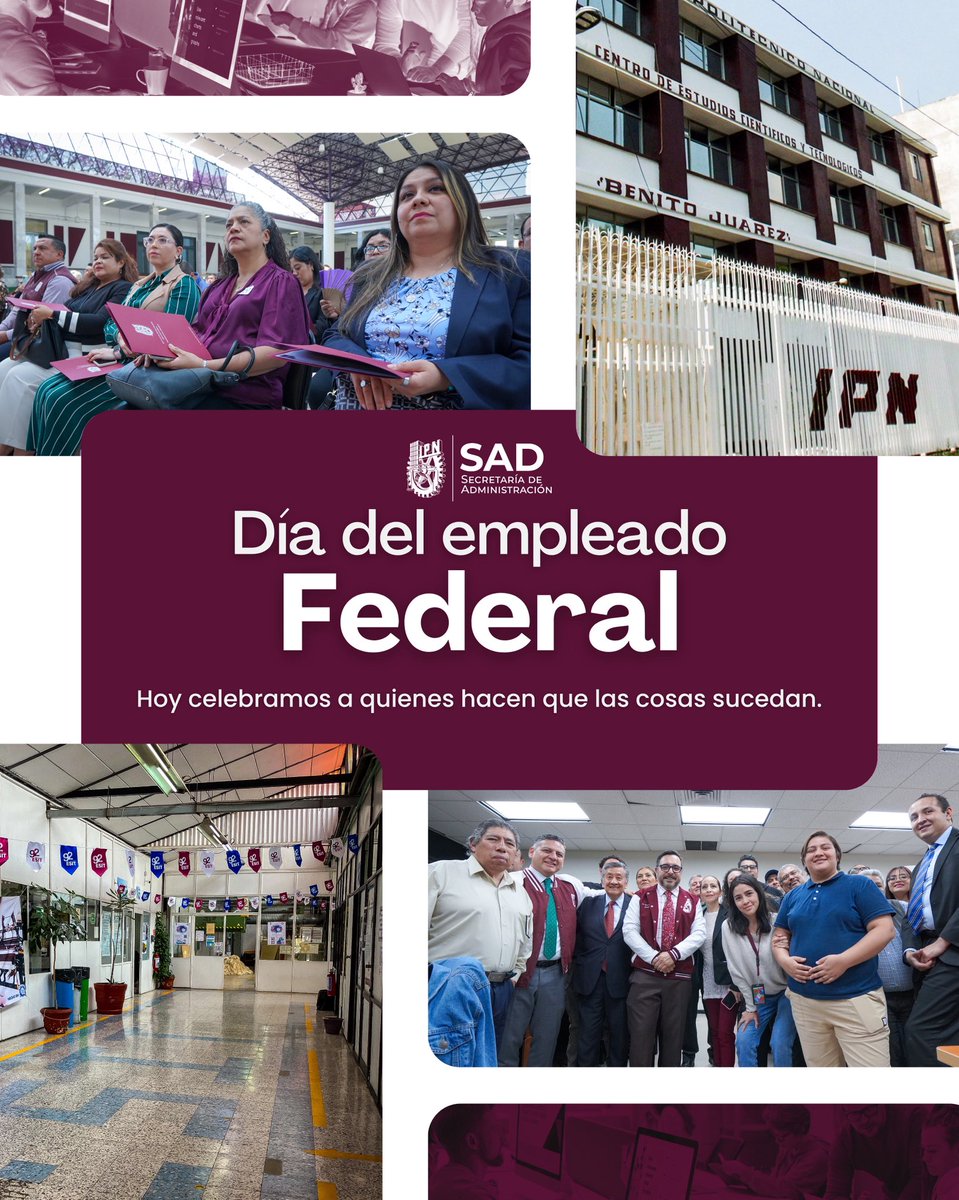 📣#huélum | Hoy reconocemos al Personal de Apoyo y Asistencia a la Educación (#PAAE) quienes hacen una labor todos los días en pro de la Educación en el <a href="/IPN_MX/">IPN</a> ⚙️❤️🎓