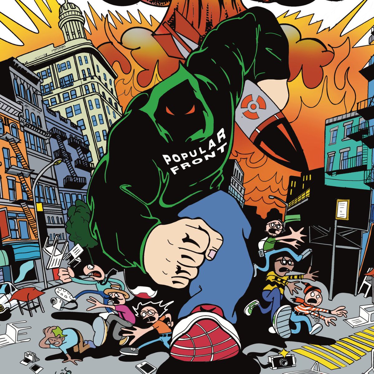 Jake_Hanrahan's tweet image. 👕 Vocal fry: "It's like praxis, but it's also like, cocaine, Do you know what I mean?"
New @PopularFront_ t-shirt, designed by legendary hardcore band artist Jon Mayo.
NUKE DIMES SQUARE: popularfront.shop/products/nuke-…
