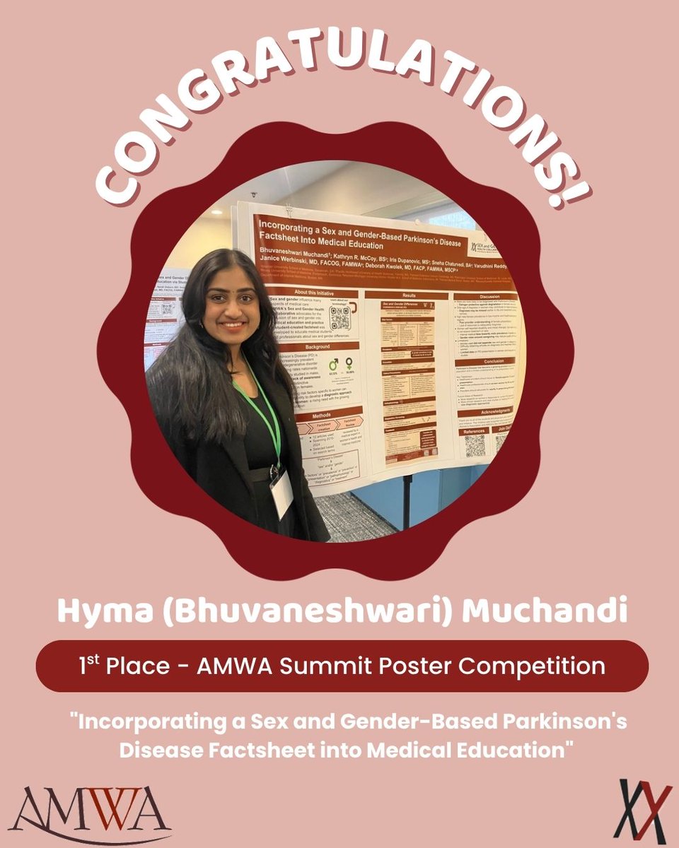 AMWADoctors's tweet image. Congratulations to the poster winners of the Education Summit for Women's Health 🎉
🩺. Help us keep accurate medical education accessible for all healthcare trainees and professionals. Your support counts! Donate now at vist.ly/3ymin #SGHC #AMWA