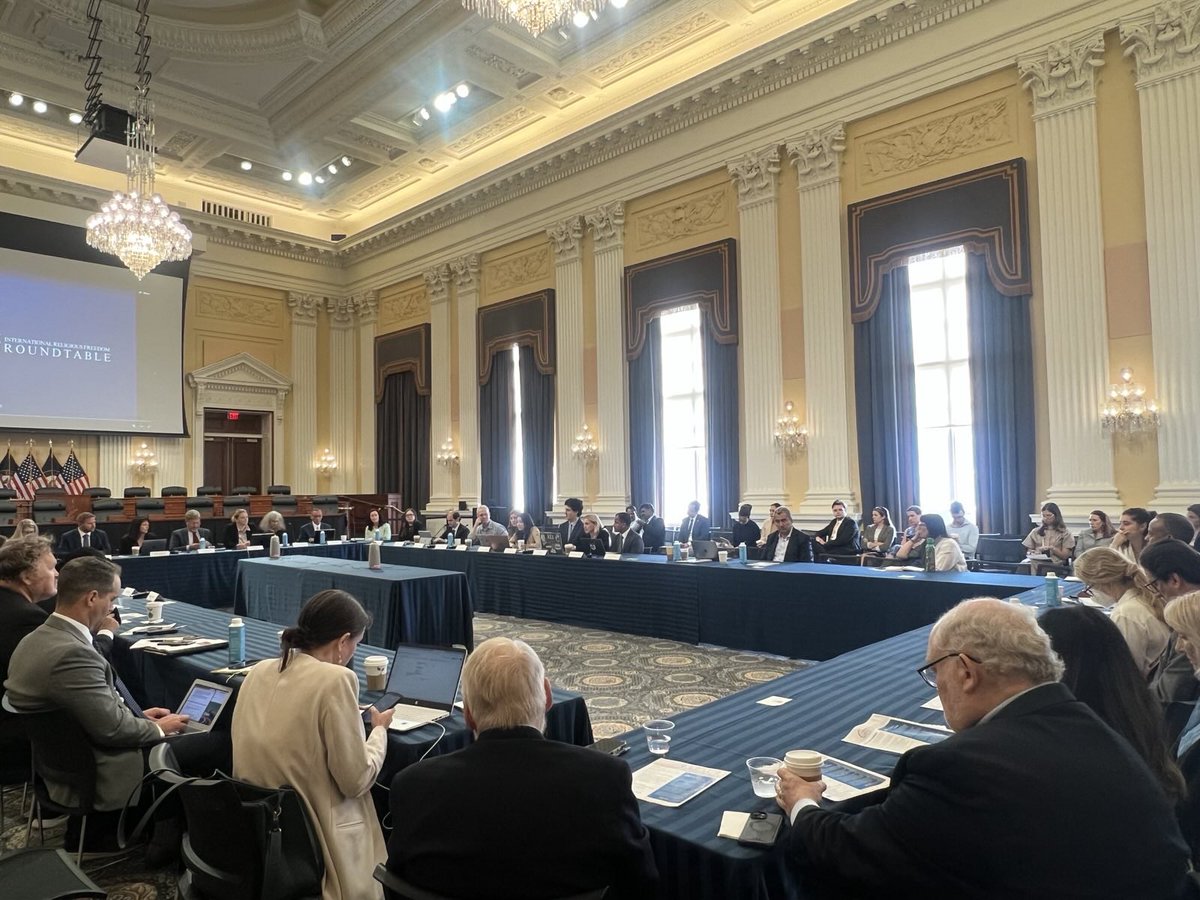Campaign For Uyghurs (@cuyghurs) on Twitter photo This morning, CFU attended the <a href="/IrfSecretariat/">IRF Secretariat</a> Roundtable to hear updates from faith leaders around the world on their efforts to confront persecution and defend freedom of religion. This morning, CFU attended the <a href="/IrfSecretariat/">IRF Secretariat</a> Roundtable to hear updates from faith leaders around the world on their efforts to confront persecution and defend freedom of religion.