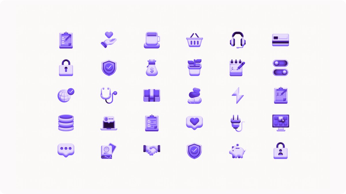streamlinehq's tweet image. Purple and packed with charm π
A fun take on everyday icons by Mixpanel team