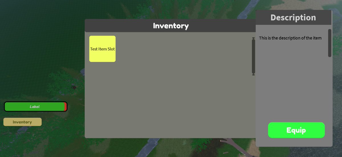 RbxSuge's tweet image. Just finished the UI for my RPG-style inventory ๐ฆ
โ
Grid layout
โ
Smooth toggle button
โ
Item logic tied to quests & exploration
Canโt wait to connect it to progression + world interactions ๐
#RobloxDev #UI #GameDevLog