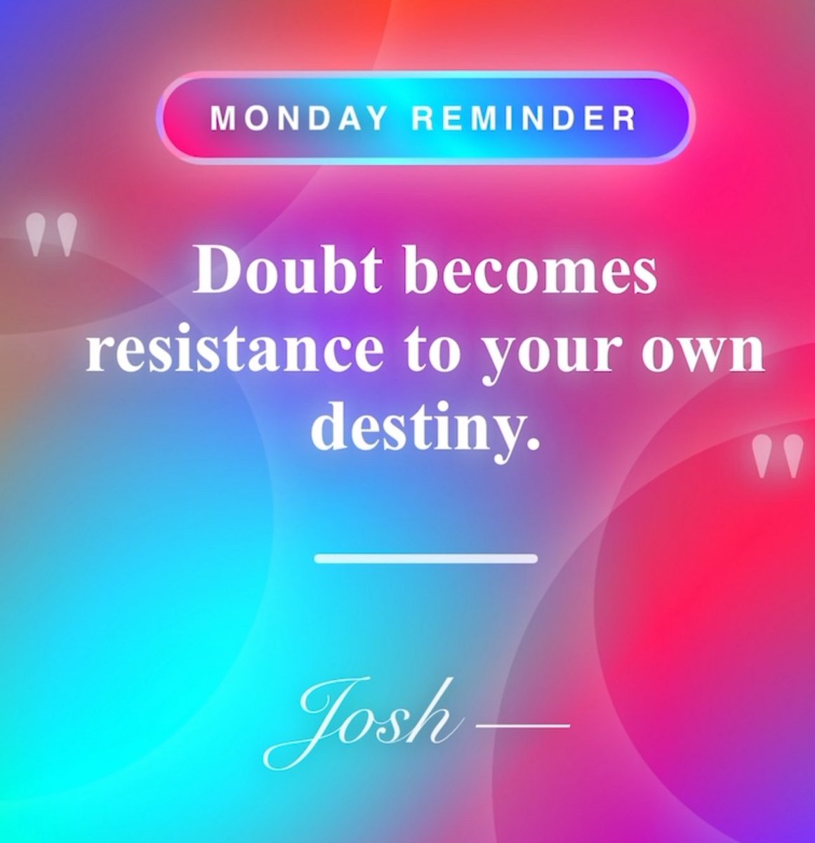 Doubt isn’t protecting you - it’s prison bars around your destiny. Your breakthrough could be one email away. One conversation. The pain that almost broke you? That’s fuel for what you’re becoming. Stop fighting what’s meant for you. Your destiny is bigger than your doubt.