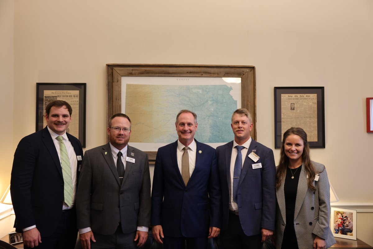 RepMann's tweet image. Corn producers in the Big First play a vital role in feeding and fueling the world. I met with @kscorn to discuss year-round E15, the importance of passing a five-year, comprehensive Farm Bill, and how we can strengthen the future of biofuels. Thanks for meeting with me!