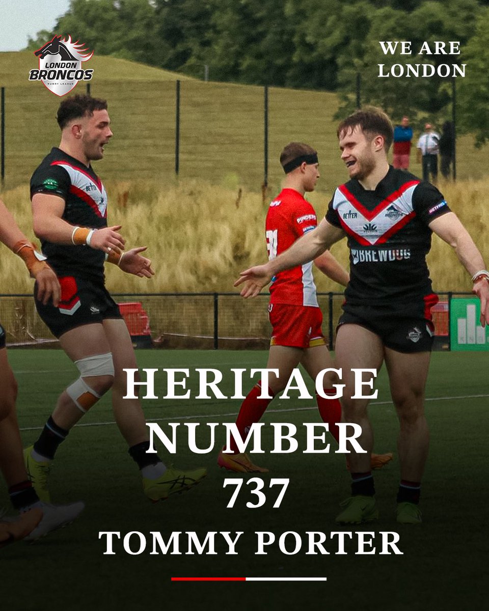 LondonBroncosRL's tweet image. ๐ฃ๏ธ| Congratulations to Tommy Porter who collects his London Broncos heritage number of 737 after making his debut this weekend.
The hooker first joined the clubโs academy aged 14 before returning last week after finishing his university degree.
#WeAreLondon๐