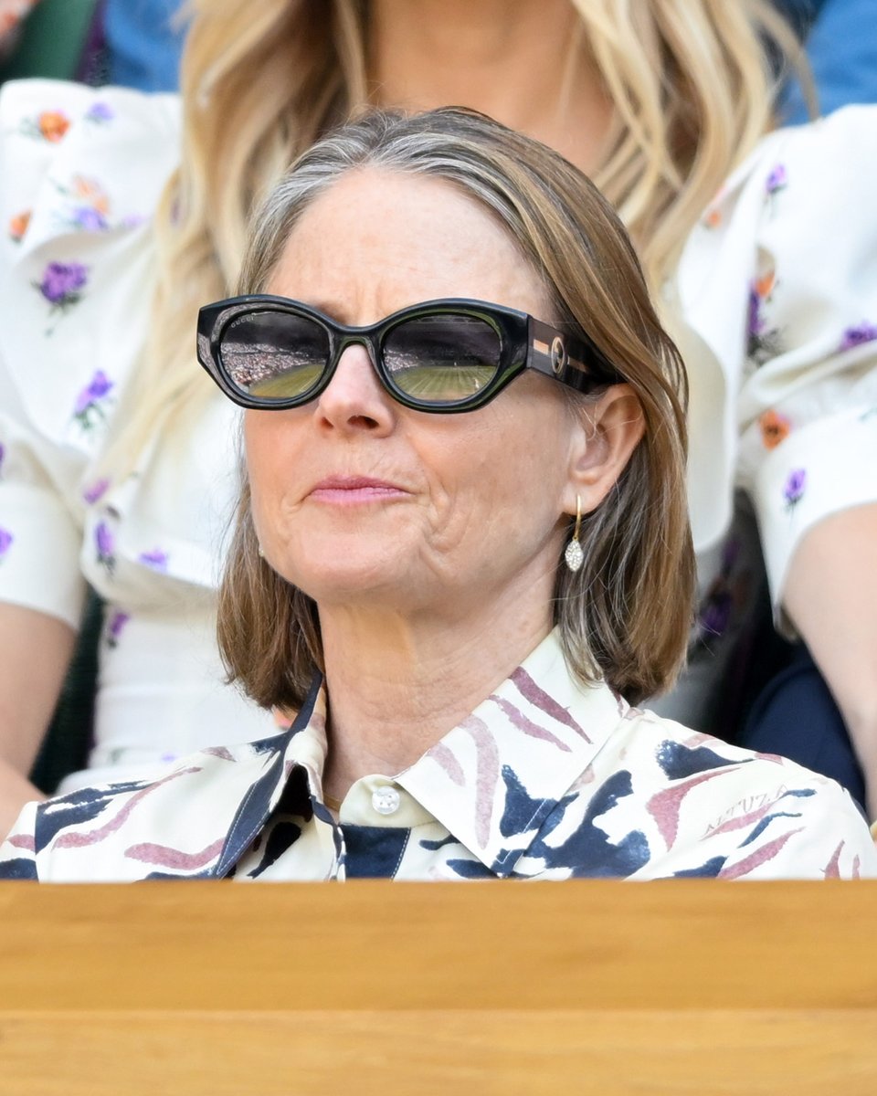 In London, #JodieFoster is seen in #GucciEyewear sunglasses.
