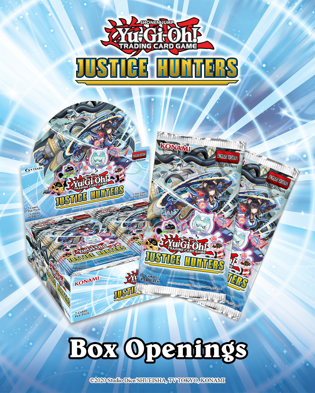 新品未開封　ジャスティス・ハンターズ 3Box 　㉒ ☆未開封☆ 遊戯王 ジャスティスハンターズ 3box シュリンク付き