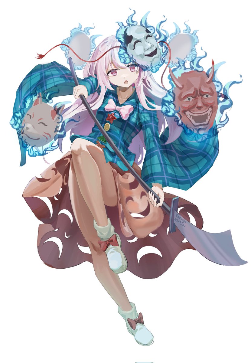BigYorange's tweet image. #東方Project #東方イラスト #秦こころ #TouhouProject #Fanart #illustration
