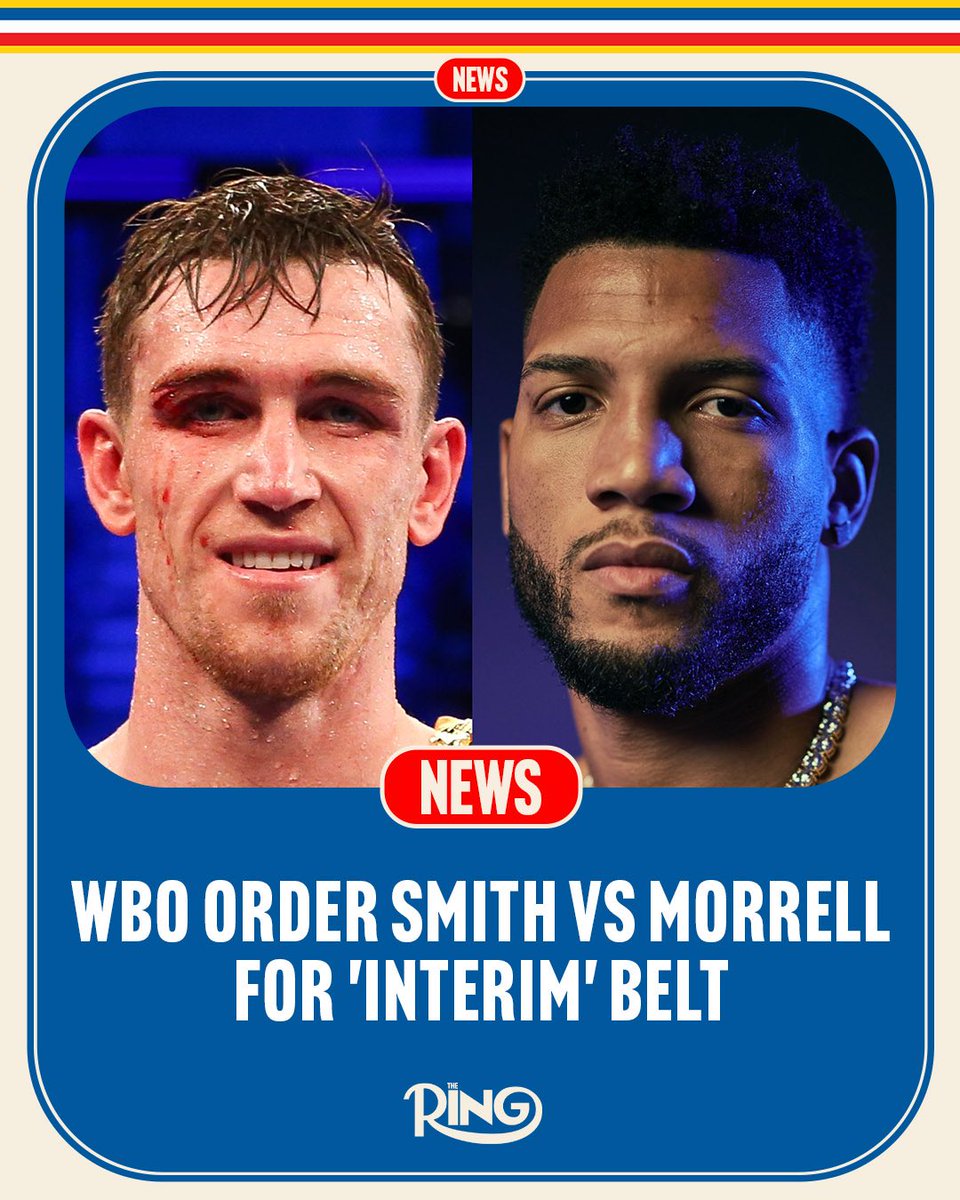 ringmagazine's tweet image. The WBO have now officially ordered Callum Smith to defend his WBO 'interim' light-heavyweight belt against David Morrell next. Dmitry Bivol will be allowed to keep his WBO light-heavyweight world title for a trilogy fight against Artur Beterbiev.