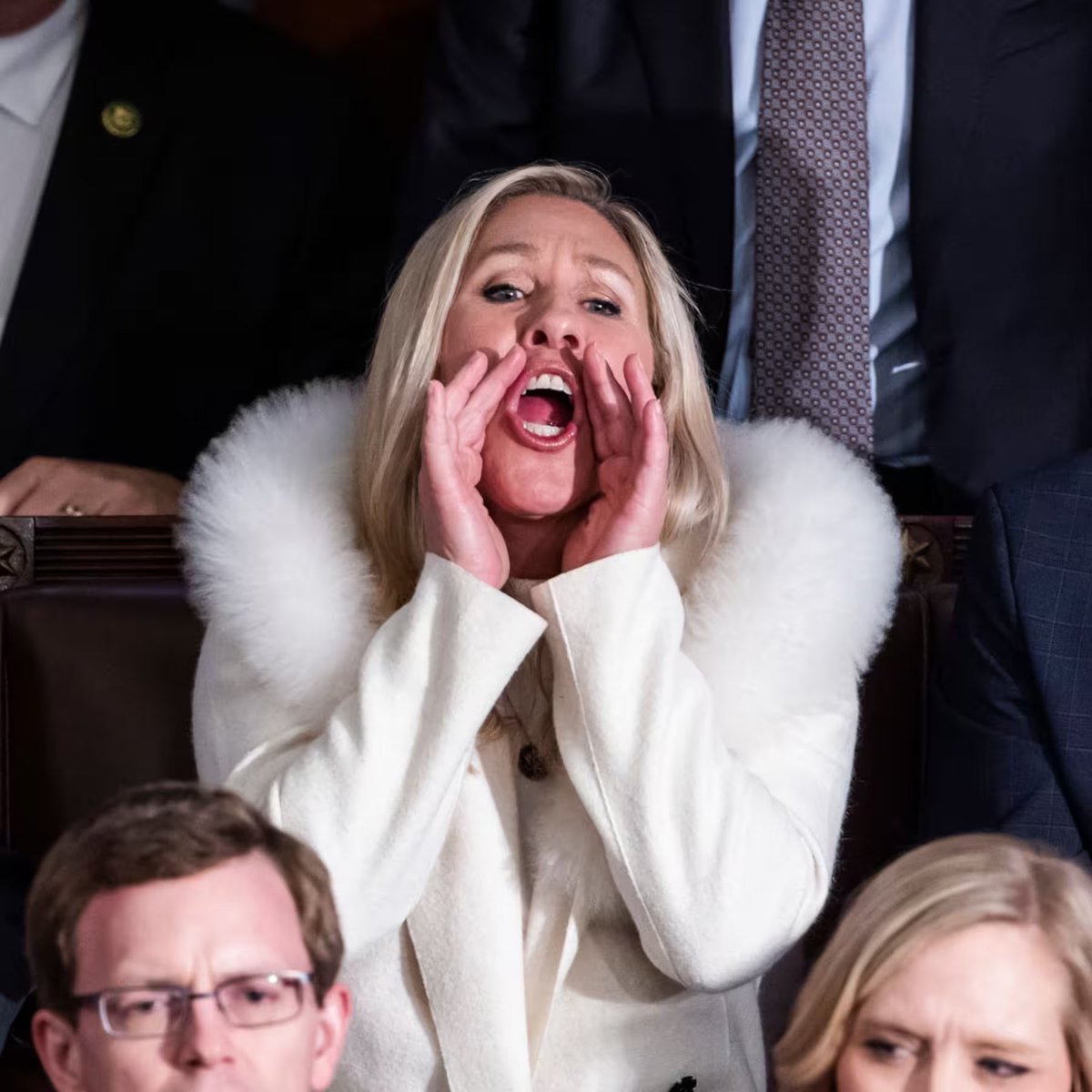 factpostnews's tweet image. Marjorie Taylor Greene tells Trump his supporters will turn on him if he does not release the Epstein files:
"Dangling bits of red meat no longer satisfies. They want the whole steak dinner and will accept nothing else.”
