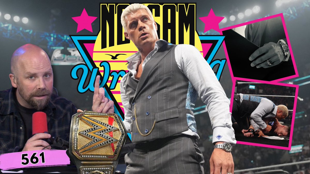 notsam's tweet image. New Notsam Wrestling podcast is up everywhere you get audio and video! Full breakdown of Cody Rhodes & John Cena, Seth Rollins injury - and more