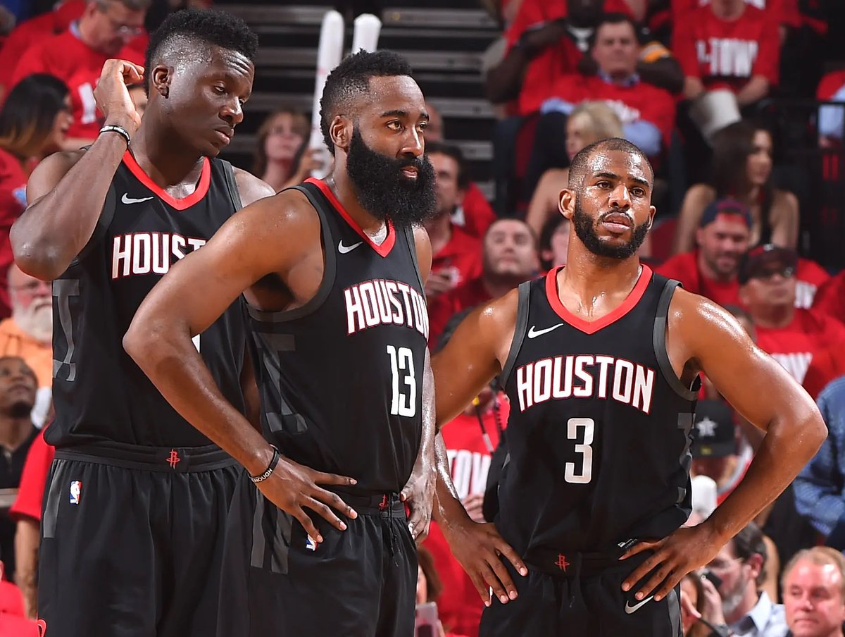 robert40269940's tweet image. James Harden & Chris Paul are teammates again while Clint Capela is a Rocket. All is right with the world.