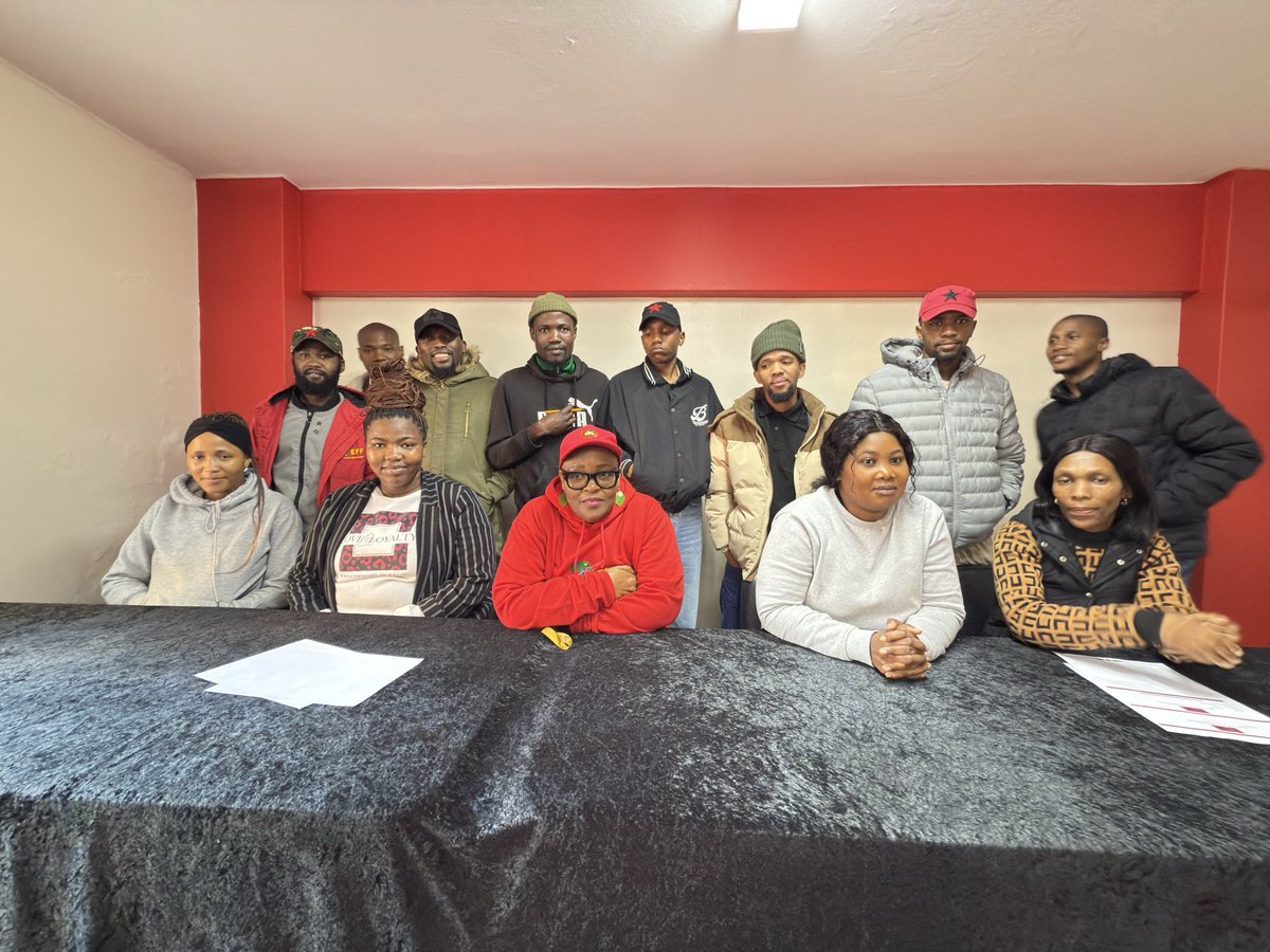 MathibeRebecca's tweet image. Proud of this dedicated capturing team, always ready to go the extra mile!!
#EFF12thAnniversaryRally