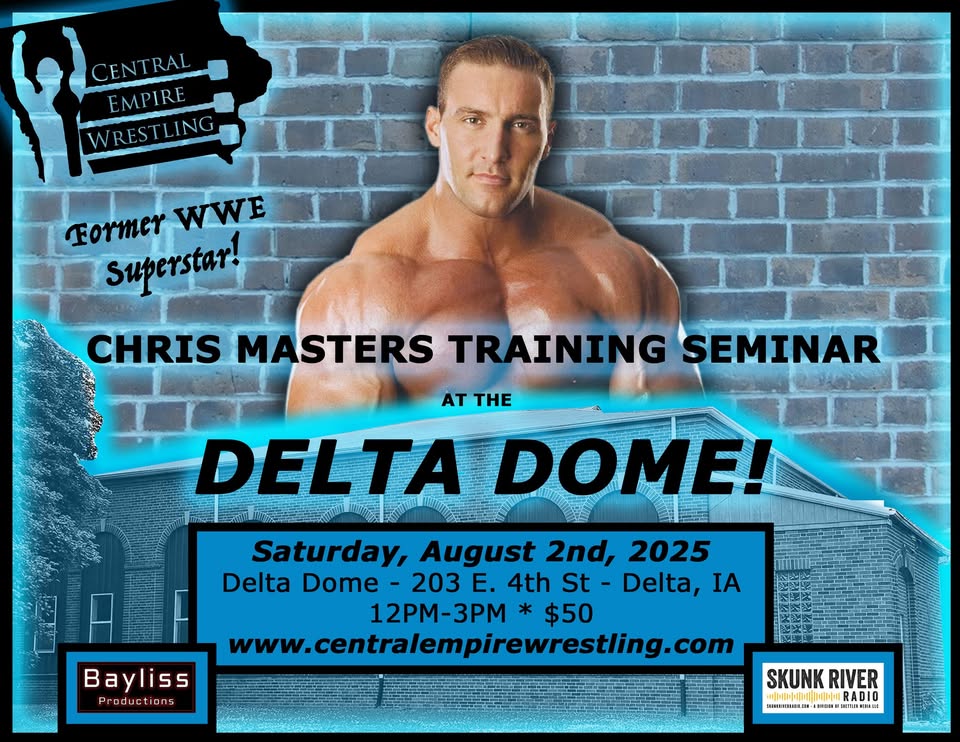 CEWlive's tweet image. You think you have what it takes?! Well @ChrisAdonis is offering this training seminar Saturday August 2nd in Delta, IA!