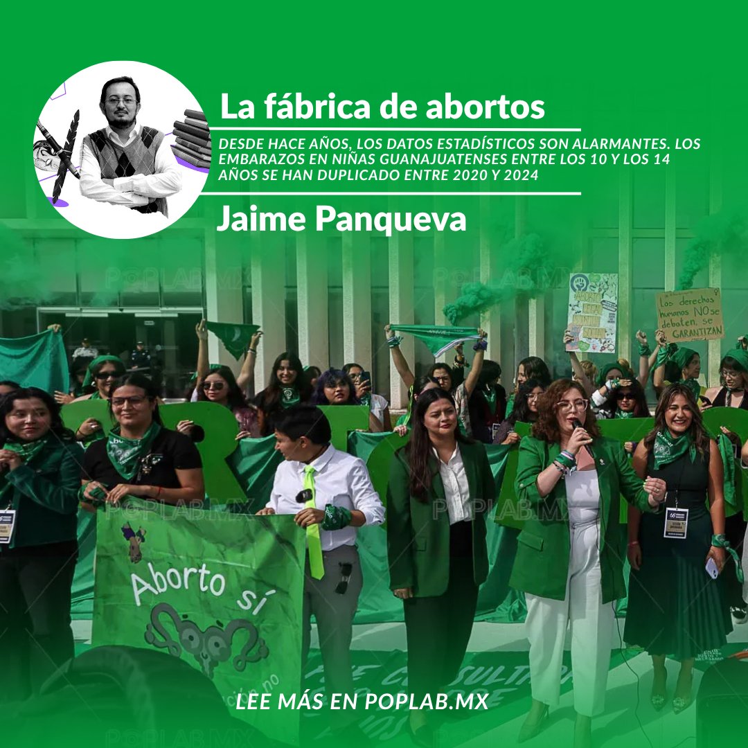 POPLabMx (@poplabmx) on Twitter photo #Opinión | 📉 Más de la mitad no volvió a clases.
En solo 4 años, los embarazos infantiles en Guanajuato pasaron de 194 a 387. Niñas de apenas 10 años, forzadas a dejar su infancia. Opina <a href="/jaimepanqueva/">Jaime Panqueva</a> 🖊️ 📲 bit.ly/4o0mIr0 #Opinión | 📉 Más de la mitad no volvió a clases.
En solo 4 años, los embarazos infantiles en Guanajuato pasaron de 194 a 387. Niñas de apenas 10 años, forzadas a dejar su infancia. Opina <a href="/jaimepanqueva/">Jaime Panqueva</a> 🖊️ 📲 bit.ly/4o0mIr0
