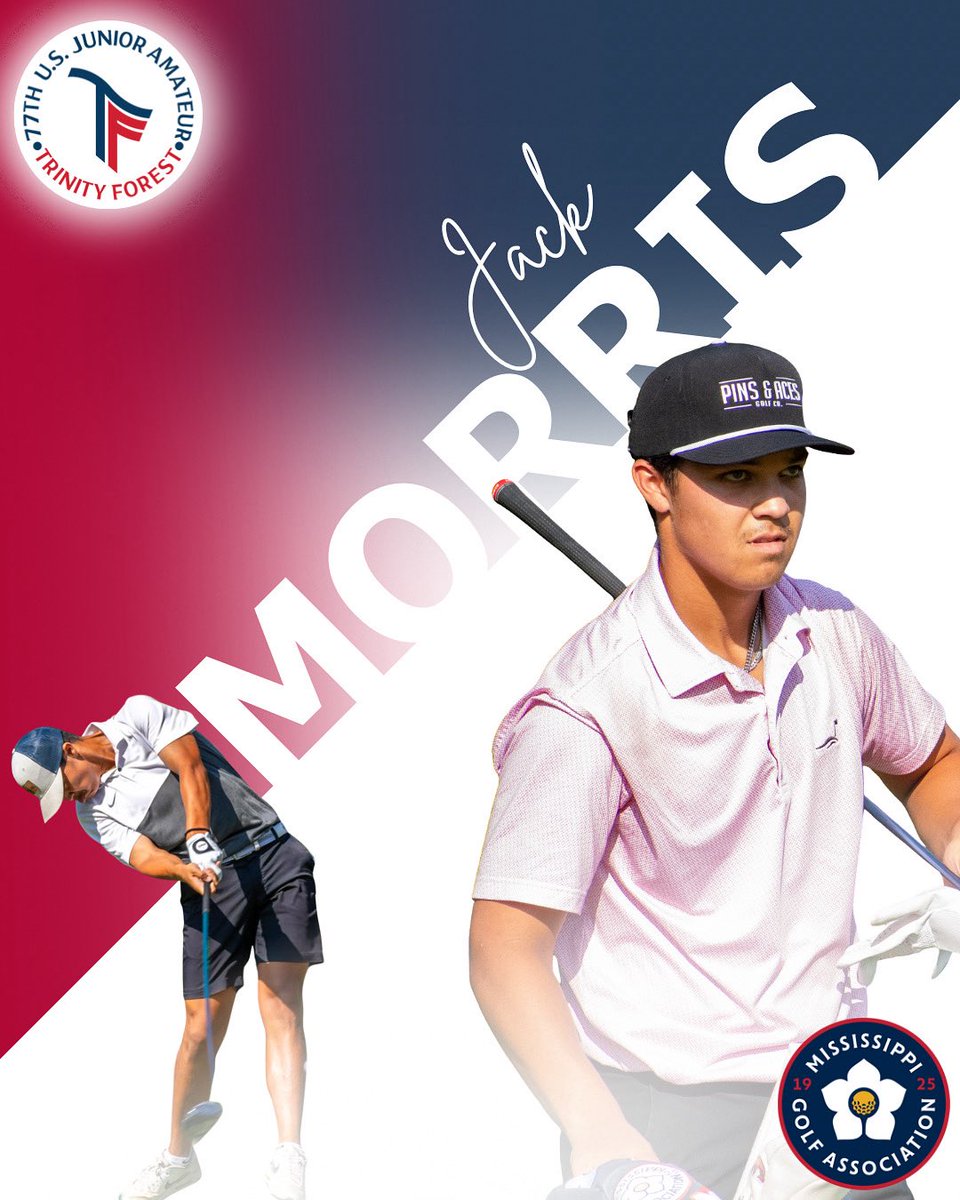 Good luck to Tupelo’s own and 2025 Mississippi Junior Amateur champion, Jack Morris! Go get em Jmo!