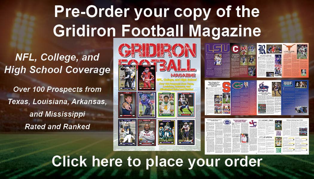 GridironFootbal's tweet image. The Gridiron Football Print Magazine is back! Order your print copy today! Inside are 80 pages of high school, college, and NFL coverage including updates from last year’s Gridiron Football All-American Bowl Game, star ratings on some of our campers this off-season, and finally,…
