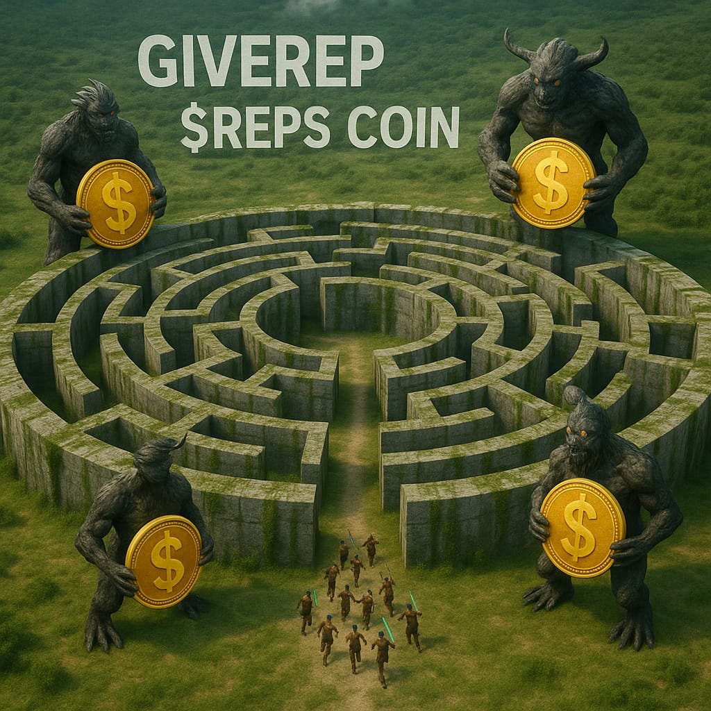 md_shoab66's tweet photo. 🚁💥 Epic Escape from the Maze Begins!
The runners charge out while giant guardians clutch the golden $REPS coins 🪙
treasure? 👣⚔️
The $REPS revolution is more than a game — it's a mission.

#GiveRep #REPScoin  #CryptoChase
 #Web3Action  #ClaimTheCoin @GiveRep @TypusFinance https://t.co/OzPV5uZs8S