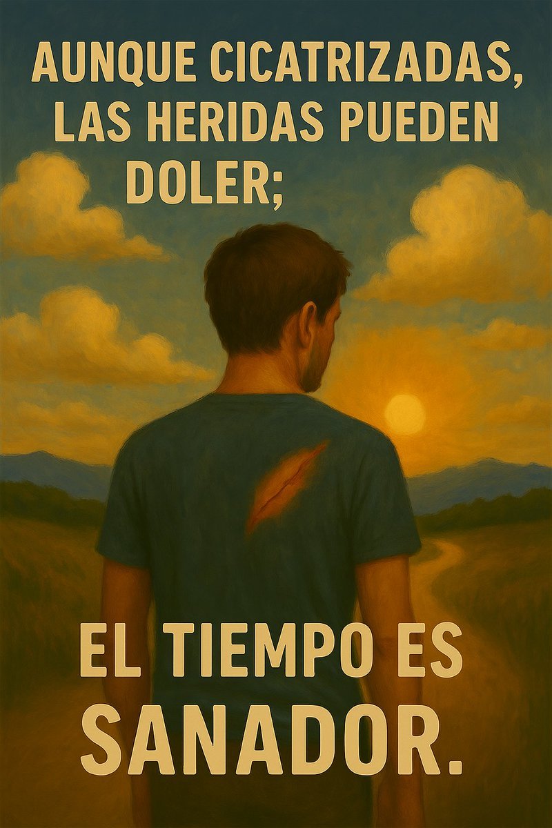 MenteResilient's tweet image. “Aunque cicatrizadas, las heridas pueden doler; el tiempo es sanador.” ⏳
#Cicatriz #Heridas #Sanación #CrecimientoPersonal #DesarrolloPersonal #Mentalidad