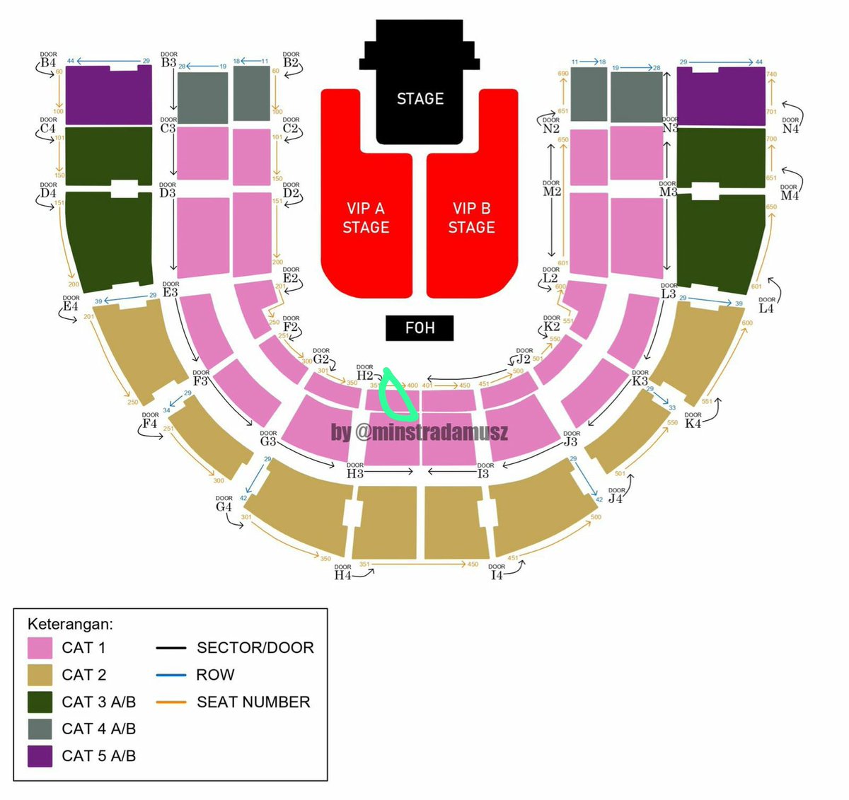 sharingbynit's tweet image. Wts GDragon Jakarta
Cat 1. Day 1

Door 2D.
Row 28- 18x

Door : 2L
Row : 25- 56x

Door 2f. 
The row start from 14
Row 18 : 251