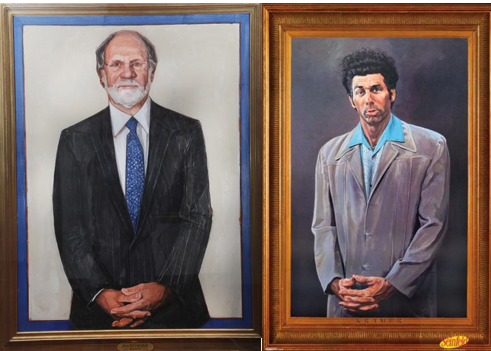 wildstein's tweet image. As we await the unveiling of Kim Guadagno's portrait, a brief reminder of the one Jon Corzine selected -- and the one I thought it looked like.