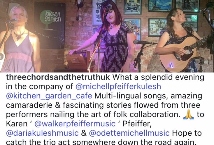 Daria Kulesh (@dariakulesh) on Twitter photo Wow - an amazing LIVE REVIEW of Michell, Pfeiffer & Kulesh at <a href="/KitchenGarden3/">Kitchen Garden Cafe</a> by David Hughes of Three Chords and the Truth UK, full review link: threechordsandthetruthuk.blogspot.com/2025/07/gig-re… Wow - an amazing LIVE REVIEW of Michell, Pfeiffer & Kulesh at <a href="/KitchenGarden3/">Kitchen Garden Cafe</a> by David Hughes of Three Chords and the Truth UK, full review link: threechordsandthetruthuk.blogspot.com/2025/07/gig-re…