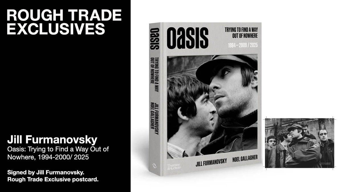 RoughTrade's tweet image. EXCLUSIVE
Iconic photos by Jill Furmanovsky chart the dramatic career of @oasis – on stage, backstage and in the studio – paired with exclusive commentary by Noel Gallagher.
Pre-ordering via @thamesandhudson.
roughtrade.com/product/jill-f…