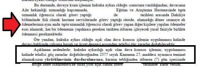 ‼️SAHU (Sözleşmeli Aile Hekimliği Uzmanlığı) Eğitimindeki Rotasyonda Geçen Süreler İçin Teşvik Ödemesi Yapılmaması işlemine Mahkeme "Dur" Dedi.
👉SAHU eğitiminde olan üyemiz için, rotasyonda geçen sürelere ilişkin olarak döner sermaye ödemesi yapılması için "eşit işe eşit ücret