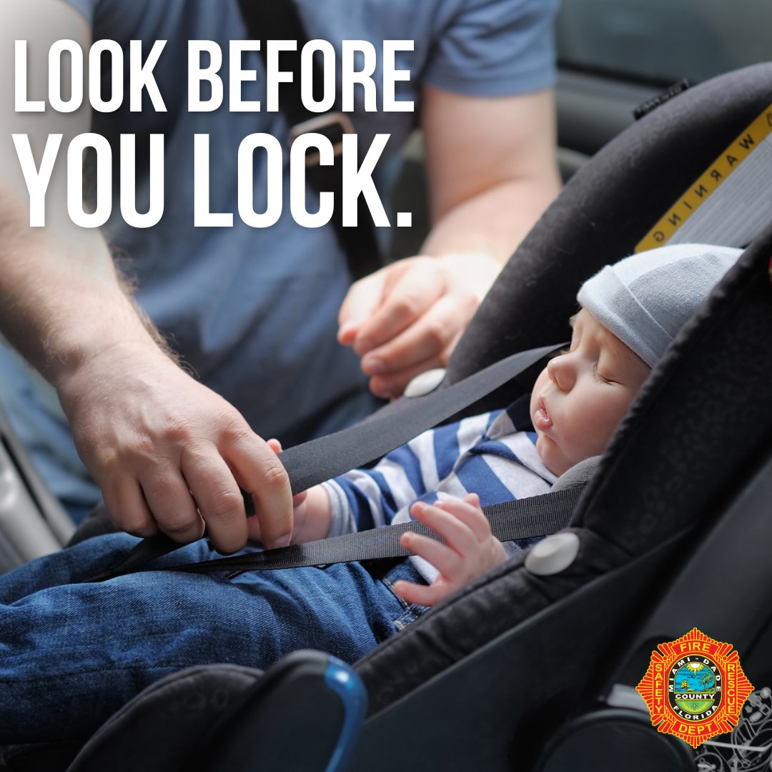 MiamiDadeFire's tweet image. With an active Heat Advisory in Miami-Dade County until 6 p.m., #MDFR reminds you to always #LookBeforeYouLock!
Never leave children or pets in unattended vehicles, as temperatures can quickly rise to unsafe levels. This rapid increase can lead to dangerous heat-related…