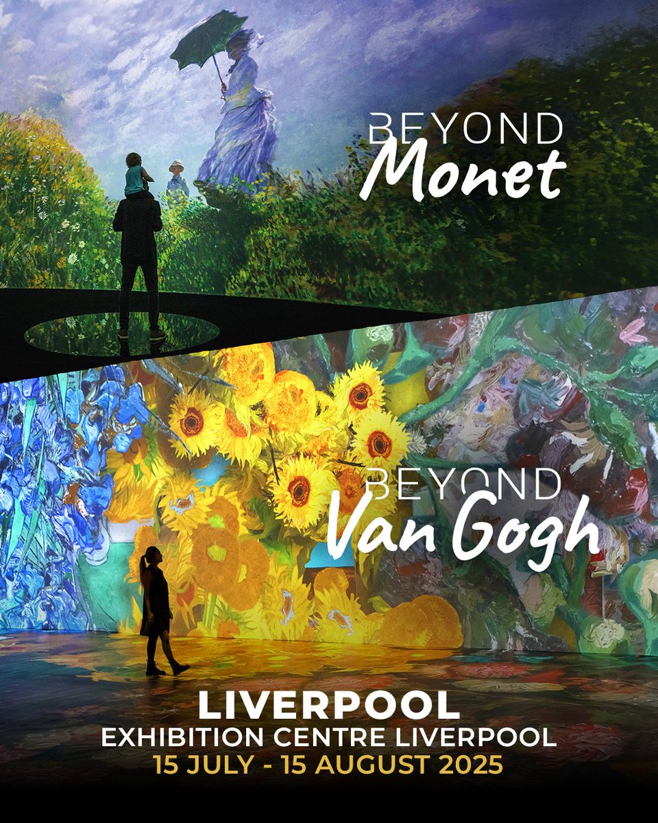 MandSBankArena's tweet image. EXTRA TICKETS JUST RELEASED! ✨🎨
This Sunday, step inside the art as Beyond Van Gogh: The Immersive Experience returns to Liverpool after last year’s incredible success!
Witness Van Gogh’s world like never before — with over 300 masterpieces coming alive around you, including…