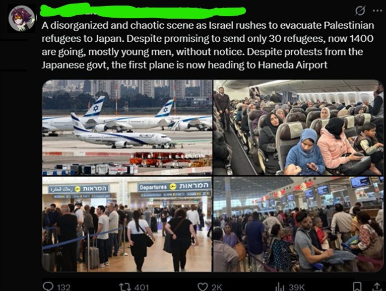 eurorabbit's tweet image. Japan expected 30 Palestinian refugees. Israel just sent them 1400. Surprise!