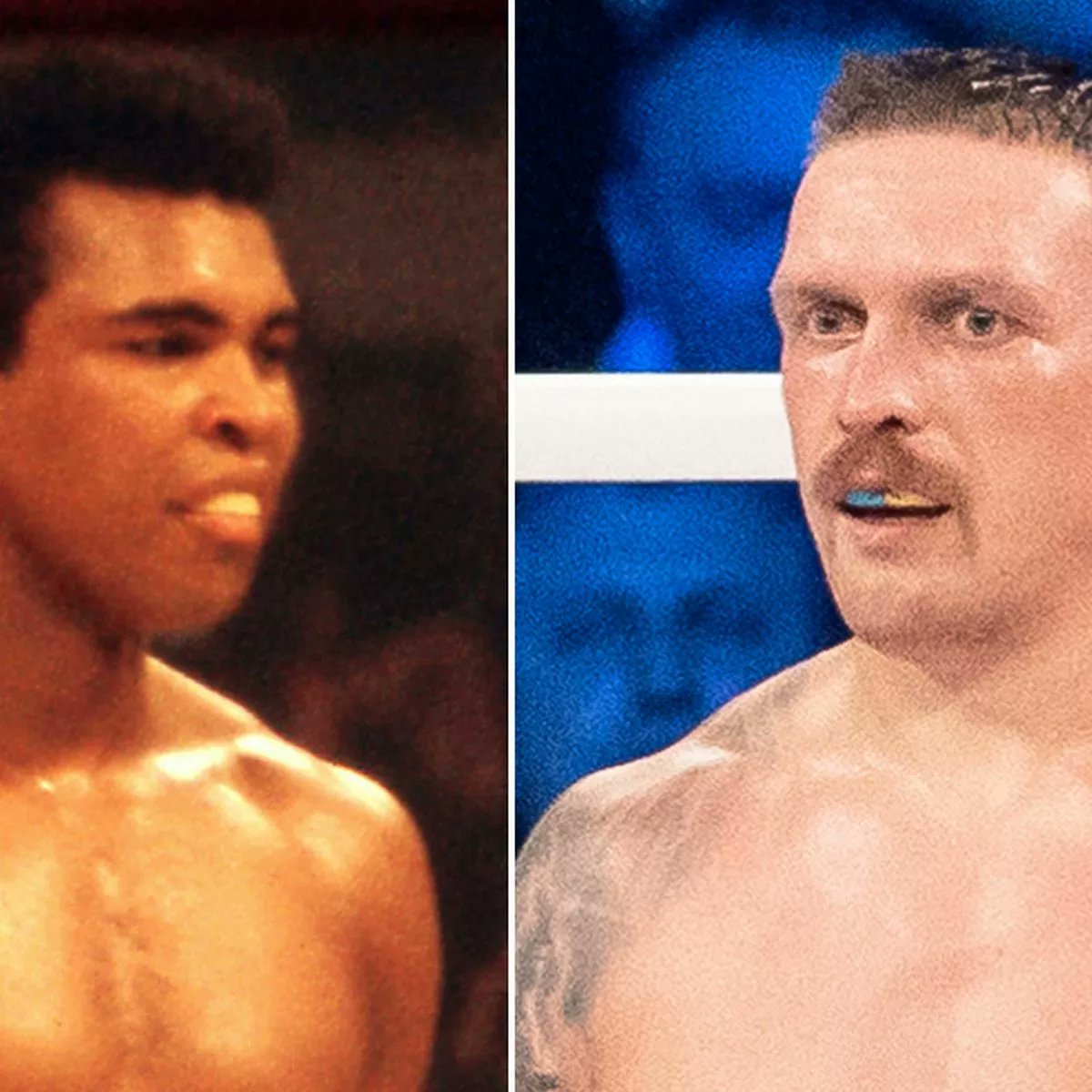 ecamarena1's tweet image. ¿Muhammad Ali o @usykaa? En mi opinión Ali es el mejor Peso Completo de todos los tiempos, tenía todo: técnica, velocidad, rapidez, puntería, punch, clase y elegancia. Usyk es un fuera de serie, posee portentosas facultades, que se le compare con Ali engrandece su gran figura.