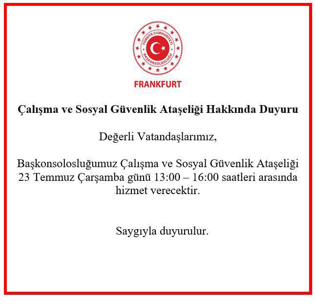 Türkiye in Frankfurt am Main (@tc_frankfurtbk) on Twitter photo 