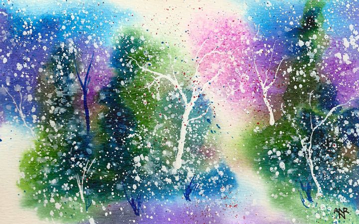 Art of the Day: "Holiday Card 15". Buy at: ArtPal.com/nelsonmakesart…