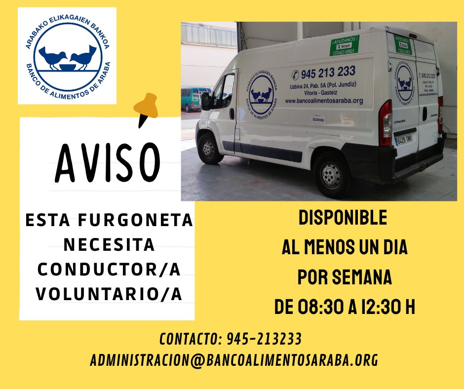 Banco AlimentosAraba (@bancoalimaraba) on Twitter photo 