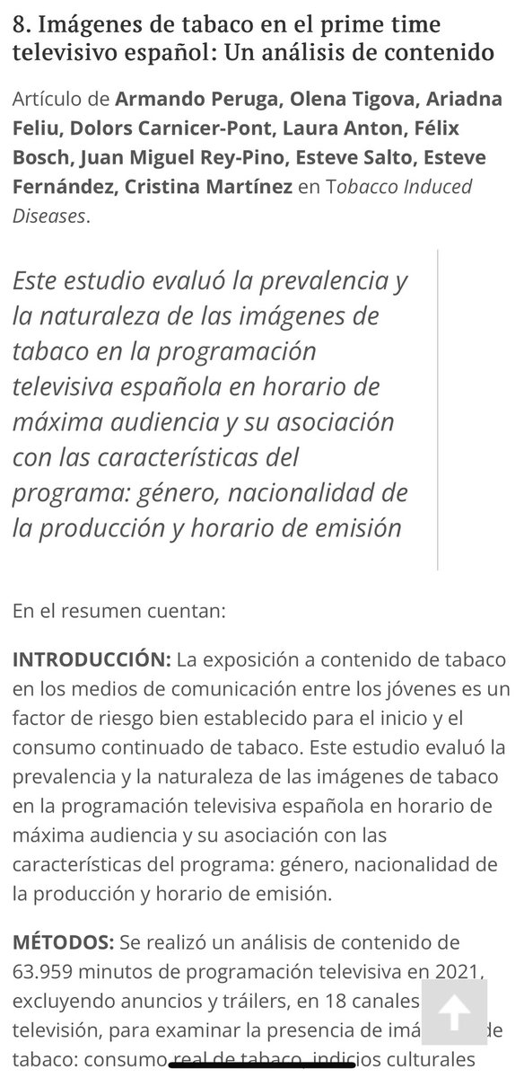 Imágenes de #tabaco en el prime time de TV en España donde vemos que #largometrajes presentaron ⬆️ prevalencia de contenido relacionado con tabaco con número considerable de #impresiones para #jóvenes de 4 a 24 años

Mis #CrónicasSanitarias <a href="/IndeGranada/">El Independiente de Granada</a>

🔴elindependientedegranada.es/ciudadania/cro…