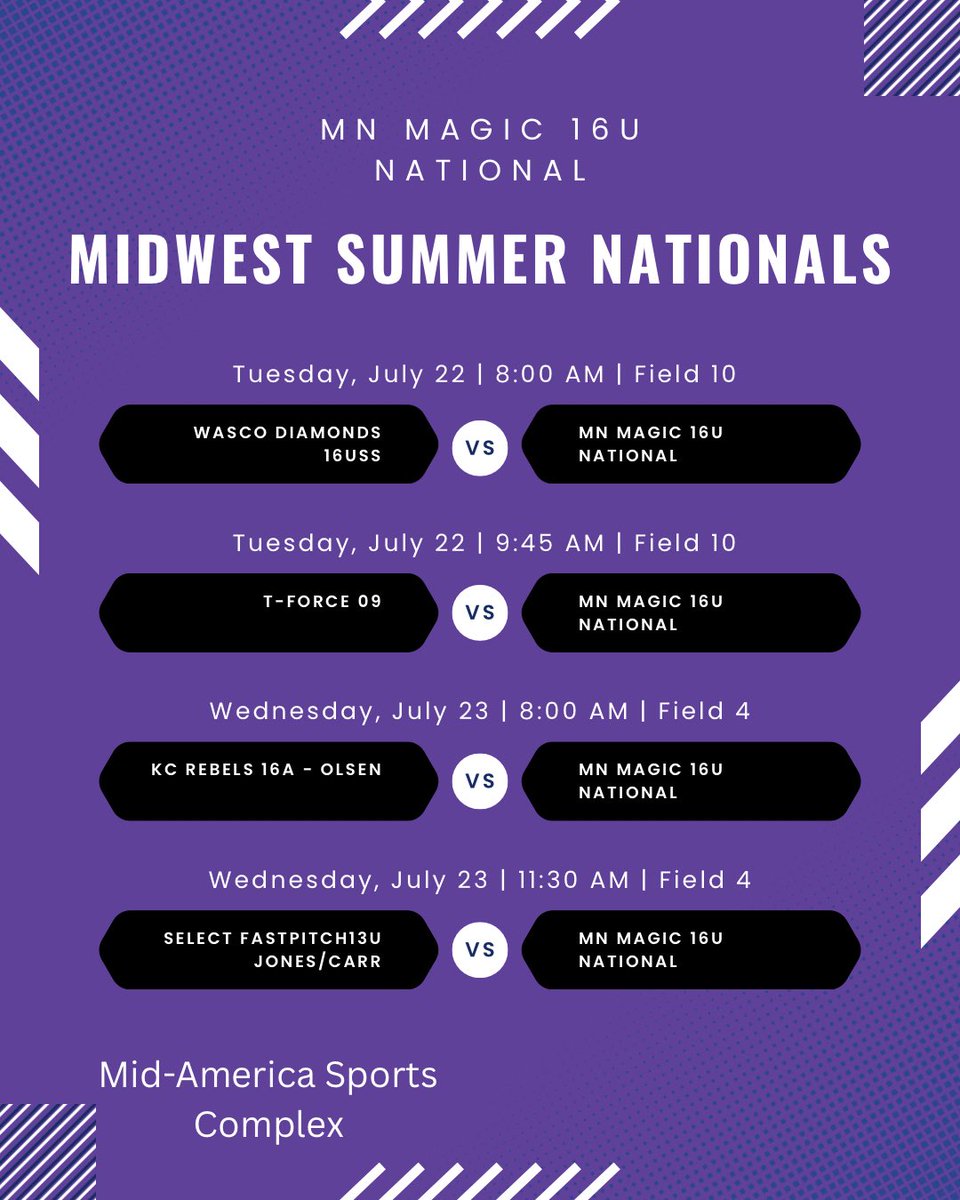 Excited for one last tournament this summer!