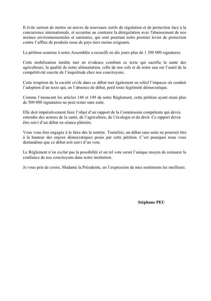 deputesPCF's tweet image. La pétition contre la loi Duplomb a recueilli 1,4 millions de signatures.
Nous demandons à @YaelBRAUNPIVET que le débat qui aura lieu à la rentrée soit suivi d’un vote, seul à même de restaurer la confiance du peuple dans notre institution.
Signez ✍️ petitions.assemblee-nationale.fr/initiatives/i-…