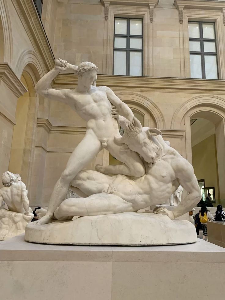 RealHellenist's tweet image. Theseus Slaying the Minotaur