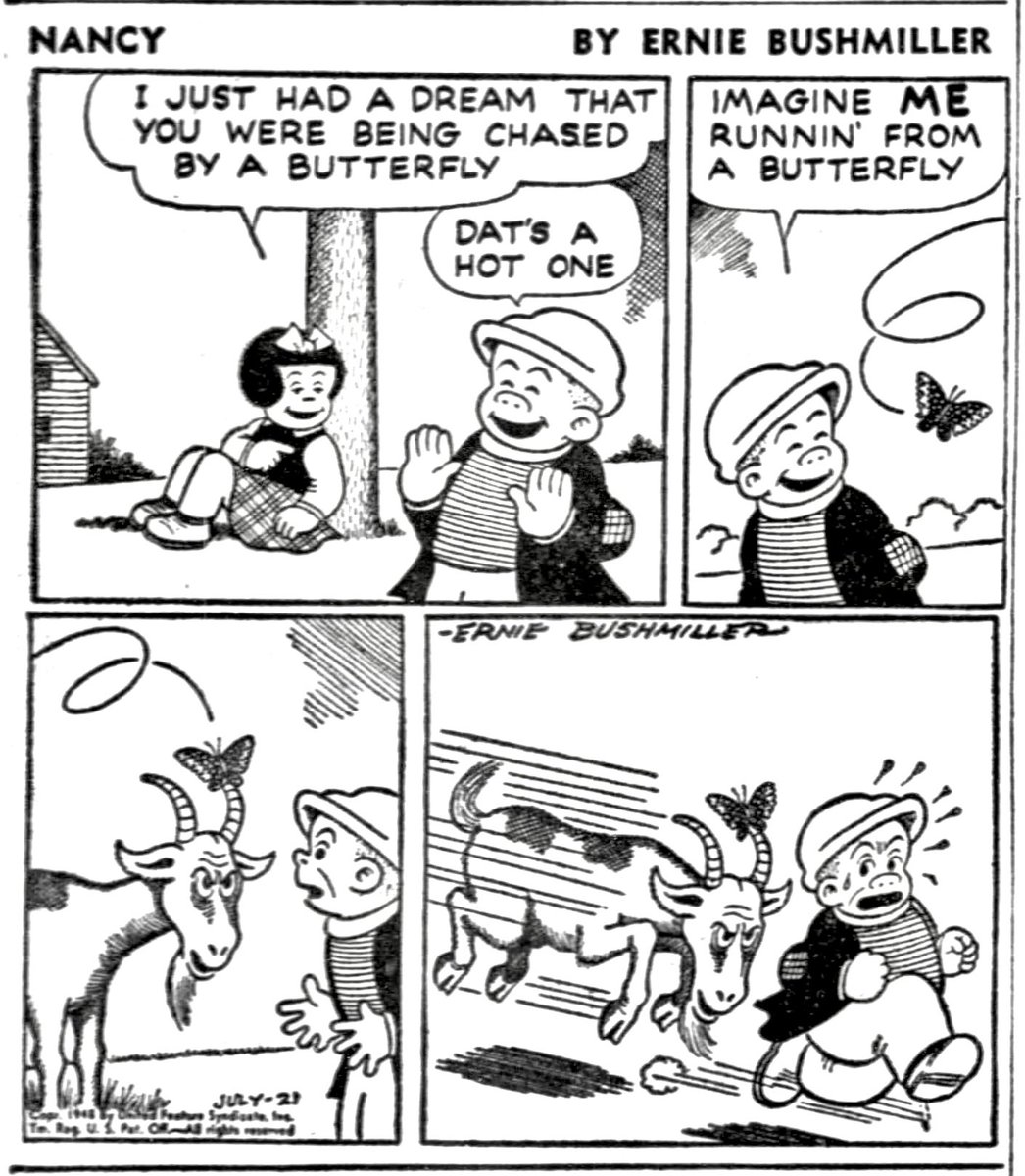 JohnnyCallicutt's tweet image. Nancy BY Ernie Bushmiller
July 21,1948