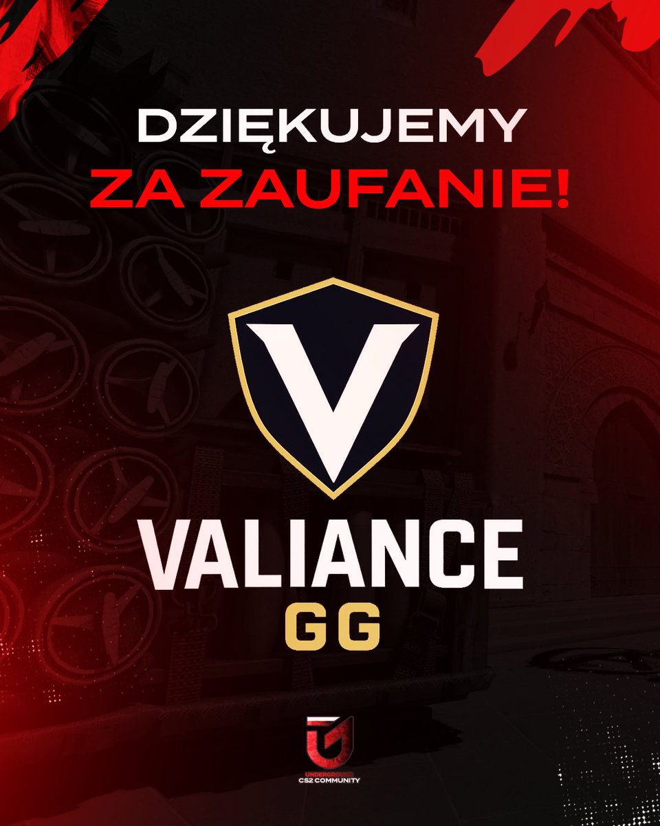 Underground CS2 Community (@podziemiecs2) on Twitter photo Ogłaszamy, że do grona partnerów dołącza <a href="/VALIANCEGGPL/">VALIANCEGG</a>! Dziękujemy za zaufanie i liczymy na długą i owocną współprace! Ogłaszamy, że do grona partnerów dołącza <a href="/VALIANCEGGPL/">VALIANCEGG</a>! Dziękujemy za zaufanie i liczymy na długą i owocną współprace!