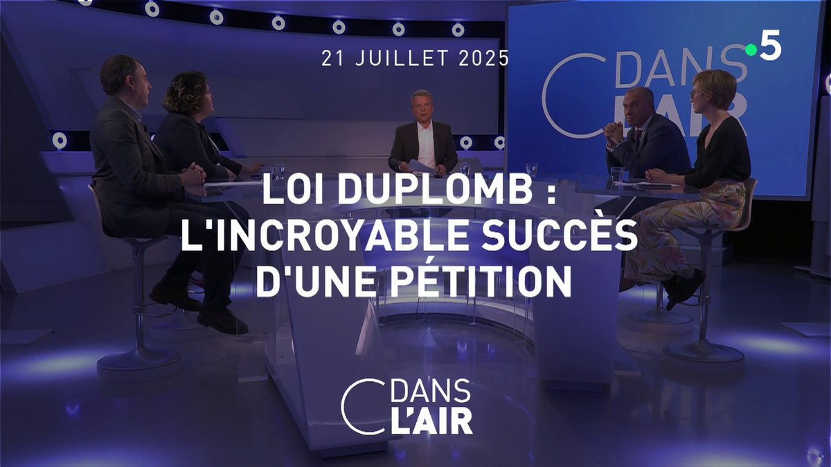 Cdanslair's tweet image. #cdanslair avec @AxeldeTarle, c'est maintenant sur France 5. Au programme ce soir - Loi #Duplomb : l'incroyable succès d'une pétition
Posez-nous vos questions !
