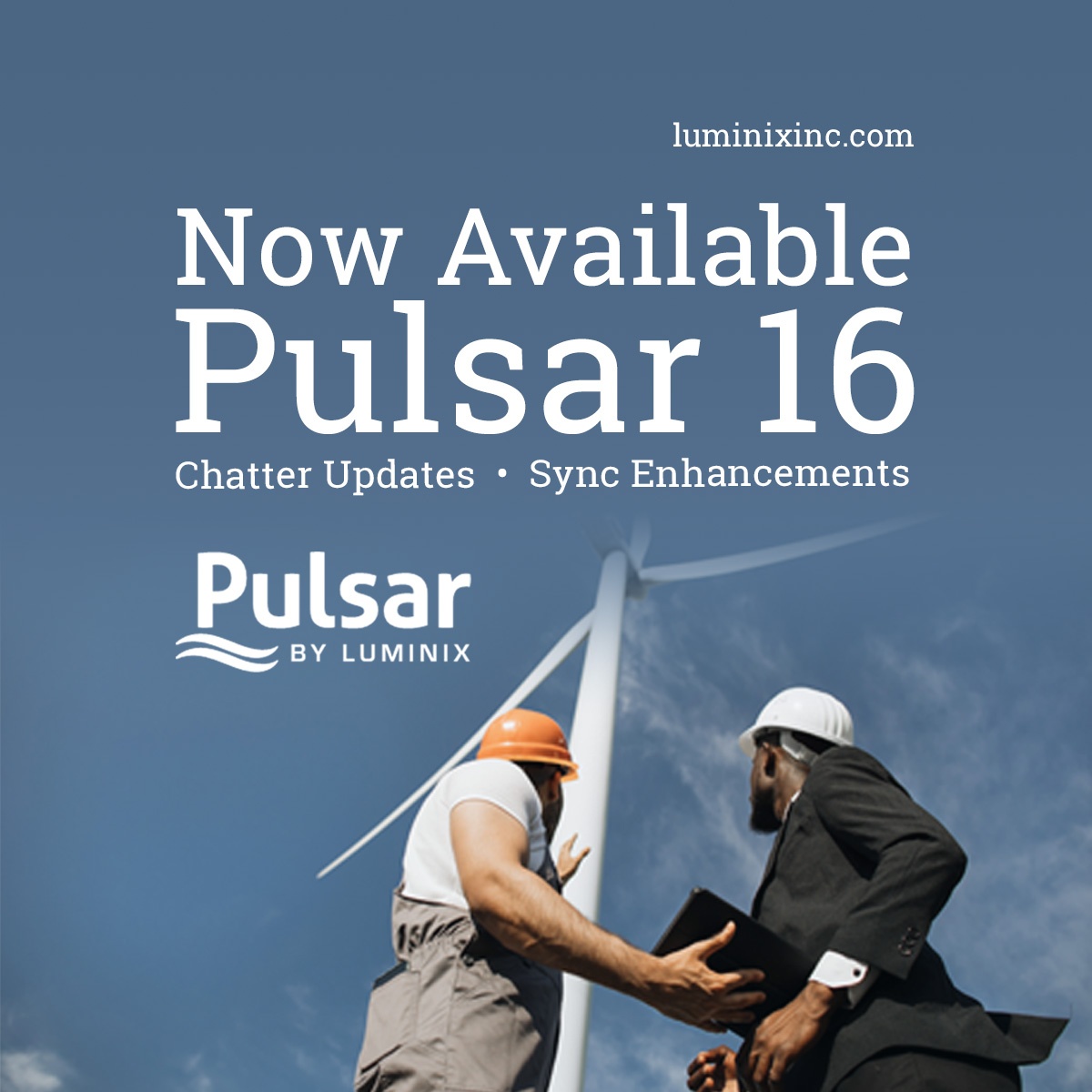 luminixinc's tweet photo. Announcing Pulsar 16.0 - focusing on delivering a more reliable user experience. With Chatter updates and sync enhancements, this release clears the path for efficient mobile workflows. Read more: https://t.co/DILoFCw6AD.
Let us know how you'd like to use the new features! https://t.co/WK7IV5fwAH